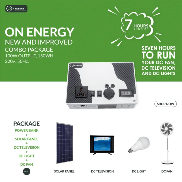 On-Energy 150wh 100w Solar generator - Image 2