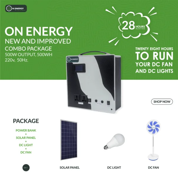 On-Energy 500wh 500w solar generator - Image 2