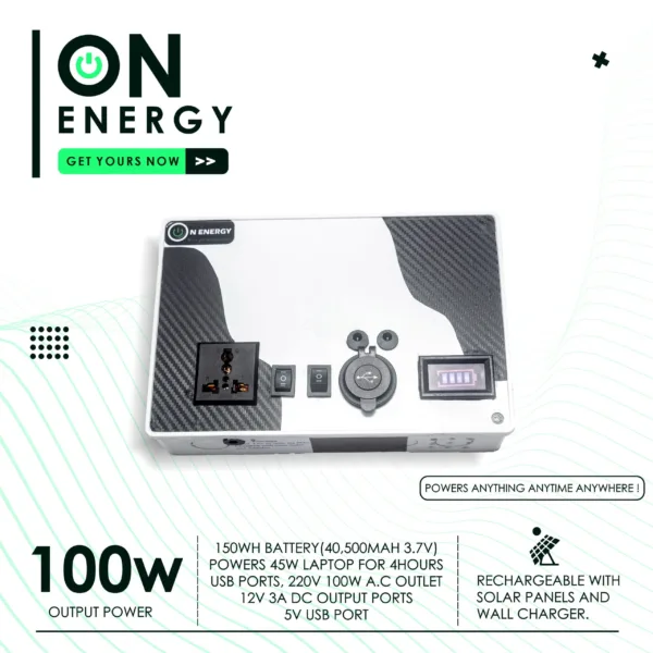 On-Energy 150wh 100w Solar generator - Image 6