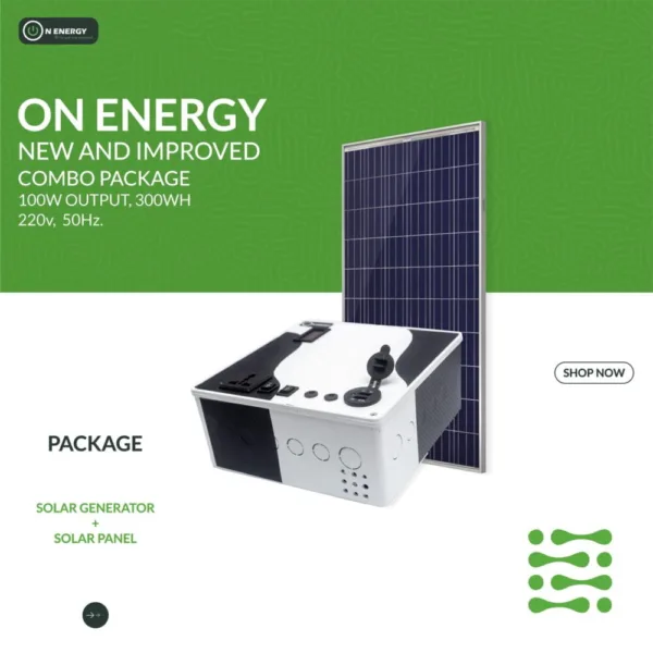 On-Energy 300wh 100w solar generator - Image 2